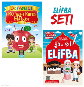 Boyamalı Yaz Sil Elifba (2 Kitap Takım)