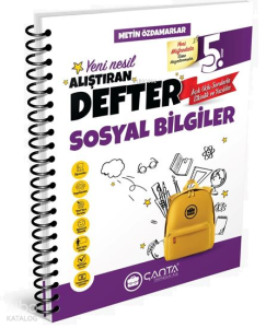 Çanta 5. Sınıf Sosyal Bilgiler Okula Yardımcı Alıştıran Defter