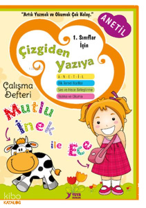 Çizgiden Yazıya Çalışma Defteri-Dik Temel Harflerle