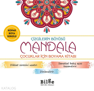 Çizgilerin Büyüsü - Mandala;Çocuklar İçin Boyama Kitabı