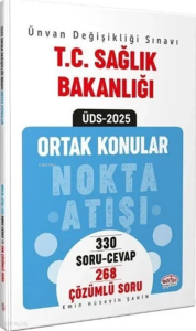 Data Yayınları 2025 T.C. Sağlık Bakanlığı ÜDS Ortak Konular Nokta Atışı Soru Cevap Çözümlü Soru