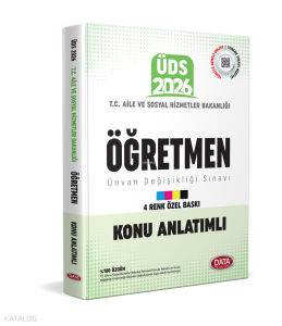 Data Yayınları 2026 T.C. Aile ve Sosyal Hizmetler Bakanlığı ÜDS Öğretmen Kadrosu Konu Anlatımlı