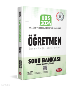 Data Yayınları 2026 T.C. Aile ve Sosyal Hizmetler Bakanlığı ÜDS Öğretmen Kadrosu Soru Bankası (Karekod Çözümlü)