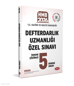 Data Yayınları Defterdarlık Uzmanlığı Özel Sınavı Tamamı Çözümlü 5 Deneme Sınavı