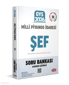 Data Yayınları Milli Piyango İdaresi GYS Şef Soru Bankası - Karekod Çözümlü