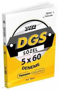 DGS Sözel 5x60 Deneme Tamamı Çözümlü