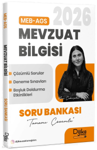 Dijika Yayınları 2026 MEB - AGS Mevzuat Bilgisi Soru Bankası Çözümlü