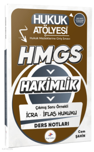 Dizgi Kitap 2026 Hukuk Atölyesi Hakimlik HMGS Hukuk Mesleklerine Giriş Sınavı Çıkmış Soru Örnekli İcra İflas Hukuku Ders Notları
