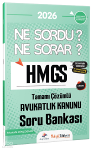 Dizgi Kitap 2026 Hukuk Atölyesi HMGS Ne Sordu Ne Sorar Avukatlık Kanunu Tamamı Çözümlü Soru Bankası