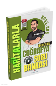 Dizgi Kitap 2026 KPSS MEB AGS Haritalarla Coğrafya Tamamı Video Çözümlü Soru Bankası