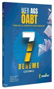 Edebiyat TV ÖABT MEB-AGS Türk Dili Edebiyatı Öğretmenliği 7 Deneme Çözümlü