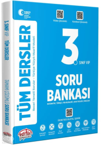 Editör 3. Sınıf Tüm Dersler Maarif Model Soru Bankası