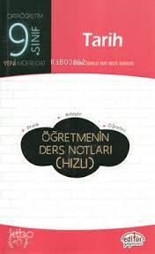 Editör 9.Sınıf Tarih Öğretmenin Ders Notları(Hızlı)