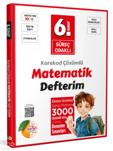 Editör Yayınevi 6. Sınıf Süreç Odaklı Matematik Defterim - Karekod Çözümlü