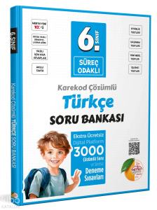 Editör Yayınevi 6. Sınıf Süreç Odaklı Türkçe Soru Bankası - Karekod Çözümlü