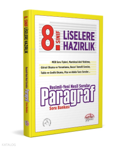 Editör Yayınları 8. Sınıf Resimli Paragraf Soru Bankası
