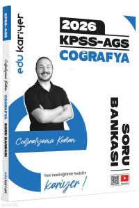 Edu Kariyer Coğrafyanın Kodları 2026 KPSS-AGS Coğrafya Video Çözümlü Soru Bankası