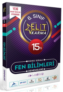 Elit Karma 6. Sınıf Fen Bilimleri Konu Sıralı 15'li Deneme