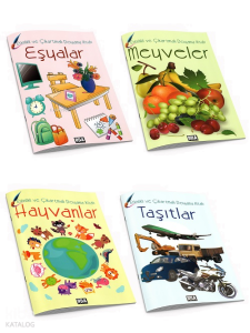 Etkinlik ve Çıkartma Boyama Kitapları (4 Kitap)