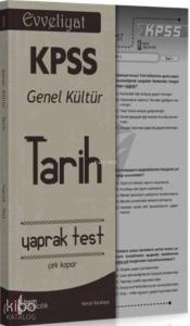 Evveliyat Kpss Genel Kültür Tarih Yaprak Test 2016; Çek Kopar
