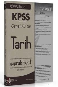 Evveliyat KPSS Tarih Çek Kopar Yaprak Test 2016