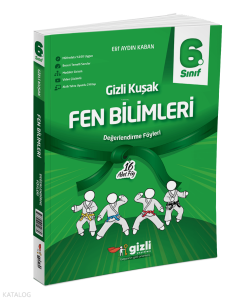 Gizli Yayınları 6. Sınıf Fen Bilimleri Gizli Kuşak Değerlendirme Föyleri