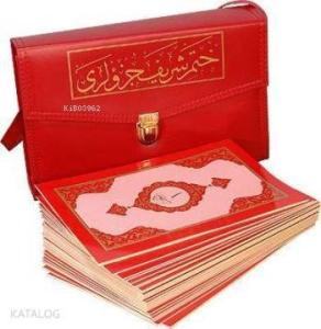 Hatim-i Şerif Cüzleri; (Rahle Boy, Karton Ciltli, Çantalı)