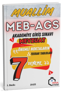 Hoca Etkisi Yayınları 2025 MEB-AGS Mevzuat Muallim 7 Deneme