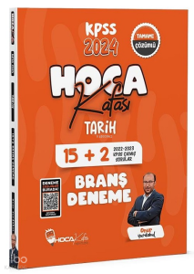 Hoca Kafası 2024 KPSS Tarih 15+2 Deneme Çözümlü - Onur Yurdakul Hoca Kafası Yayınları