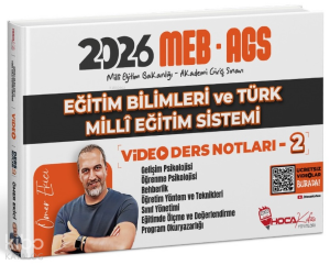 Hoca Kafası MEB-AGS Eğitim Bilimleri ve Türk Milli Eğitim Sistemi Video Ders Notları-2