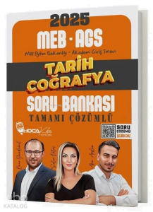 Hoca Kafası Yayınları 2025 MEB-AGS Tarih-Coğrafya Soru Bankası Çözümlü