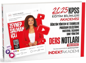 İndeks Akademi 2025 KPSS Eğitim Bilimleri Öğretim Yöntem ve Teknikleri, Program Geliştirme Video Ders Notları