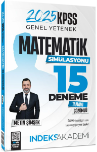 İndeks Akademi 2025 KPSS Matematik 15 Deneme Çözümlü