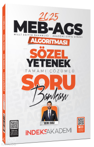 İndeks Akademi 2025 MEB-AGS Algoritması Sözel Yetenek Soru Bankası Çözümlü