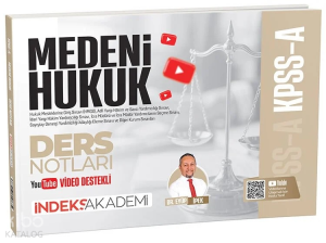 İndeks Akademi 2026 KPSS A Grubu Medeni Hukuk Video Ders Notları