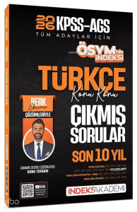İndeks Akademi 2026 KPSS MEB-AGS Türkçe ÖSYM'nin İndeksi Çıkmış Sorular Son 10 Yıl Konu Konu Çözümlü
