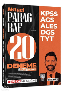 İndeks Akademi KPSS MEB-AGS ALES DGS TYT Aktüel Paragraf 20 Deneme Çözümlü