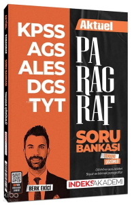 İndeks Akademi KPSS MEB-AGS ALES DGS TYT Aktüel Paragraf Soru Bankası Çözümlü