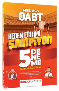 İndeks Akademi ÖABT MEB-AGS Beden Eğitimi Şampiyon 5 Deneme Çözümlü