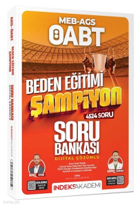 İndeks Akademi ÖABT MEB-AGS Beden Eğitimi Şampiyon Soru Bankası Çözümlü
