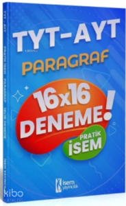 İsem 2022 TYT AYT Pratik İsem Kazandıran Paragraf 16x16 Deneme