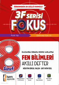 İsem Yayıncılık 8. Sınıf Fen Bilimleri Akıllı Defter