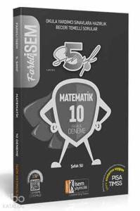 İsem Yayınları 5. Sınıf Matematik 10 Deneme Sınavı İsem 