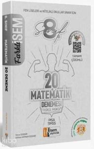 İsem Yayınları 8. Sınıf LGS Matematik 20 Deneme Sınavı İsem 
