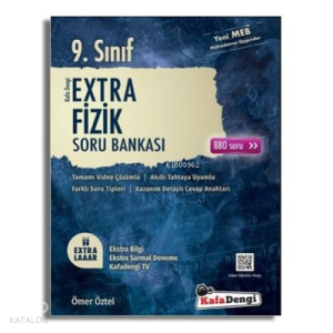 KafaDengi 9.Sınıf Extra Fizik Soru Bankası (Tümü Video Çözümlü)