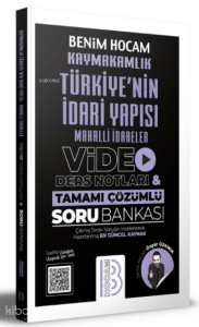 Kaymakamlık Türkiye'nin İdari Yapısı Mahalli İdareler Video Ders Notları ve Tamamı Çözümlü Soru Bankası