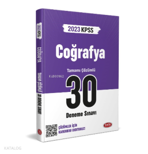 KPSS Coğrafya 30 Deneme Sınavı Karekod Çözümlü