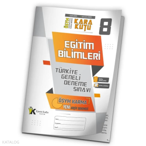 KPSS EĞİTİM BİLİMLERİ ÖSYM Arşivi Karma Kara Kutu Çıkmış Soru TG D.Çözümlü Deneme 10/8.Kitapçık