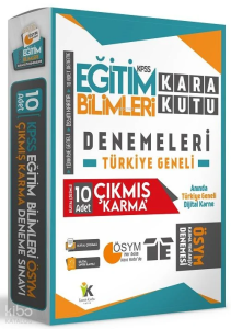 KPSS EĞİTİM BİLİMLERİ ÖSYM Çıkmış Soru Karma Kara Kutu Türkiye Geneli Çözümlü 10lu PAKET Deneme