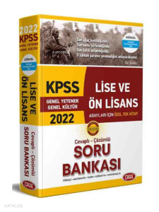 Kpss Lise Ve Ön Lisans Cevaplı Çözümlü Soru Bankası 2022 Kamp
